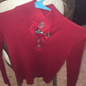 red button up shirt/sweater